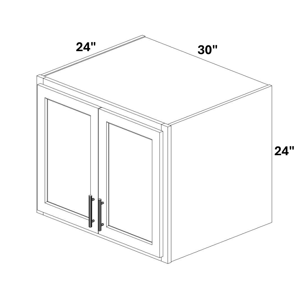 2 Door Wall Bridge Cabinet 24" Deep