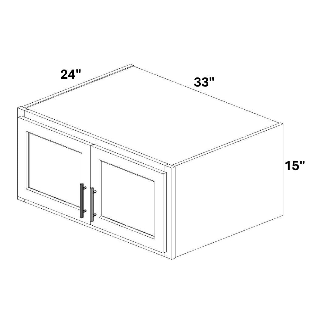 2 Door Wall Bridge Cabinet 24" Deep
