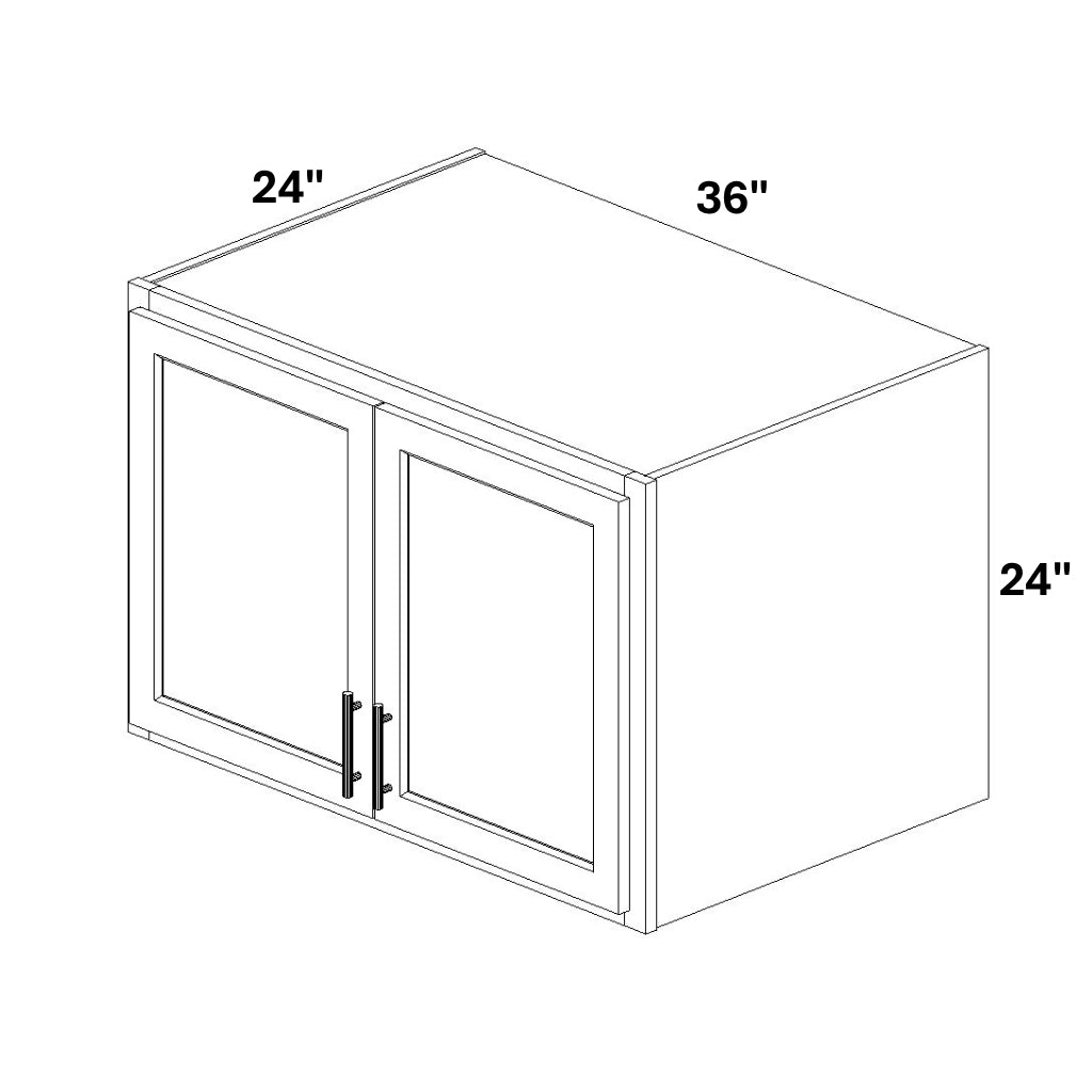 2 Door Wall Bridge Cabinet 24" Deep