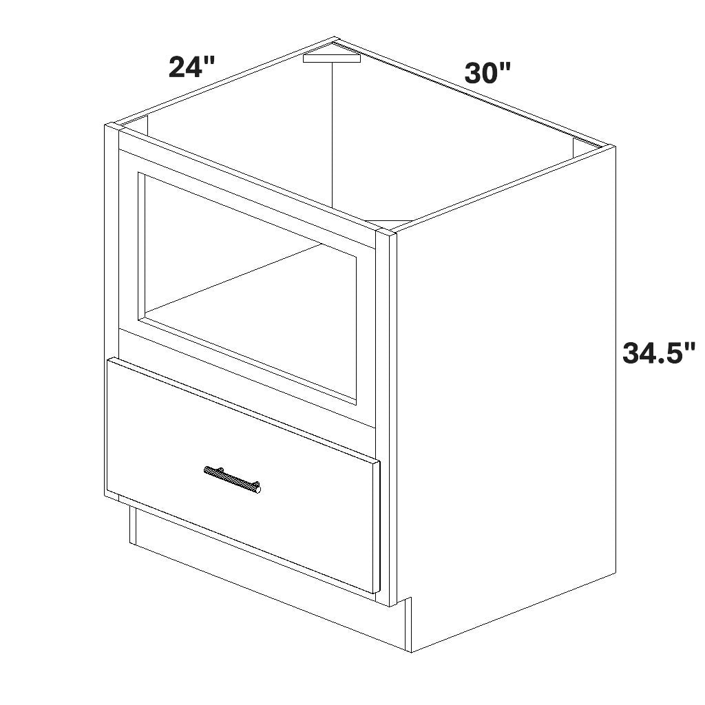 Microwave Base w/ Single Bottom Drawer