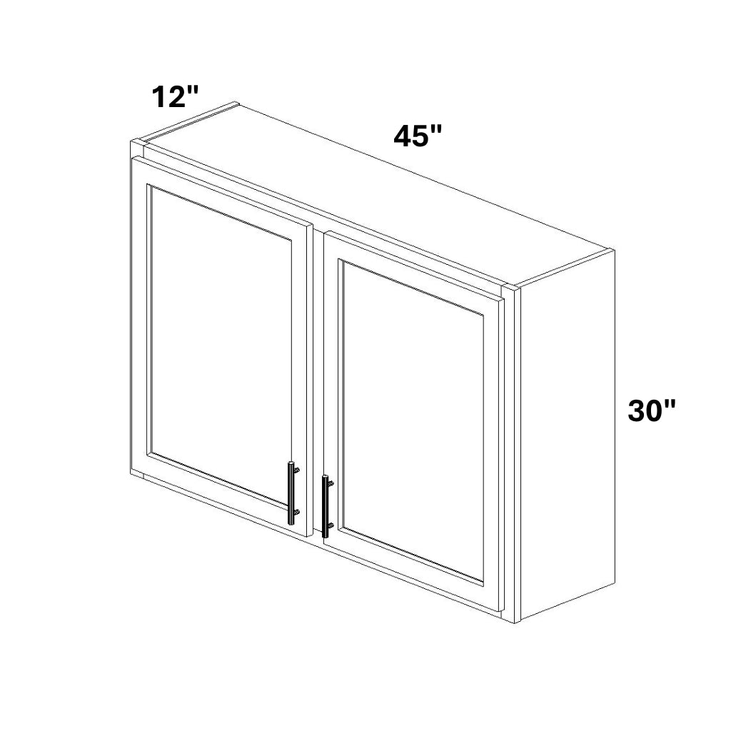 2 Door Wall Cabinet w/ Stile