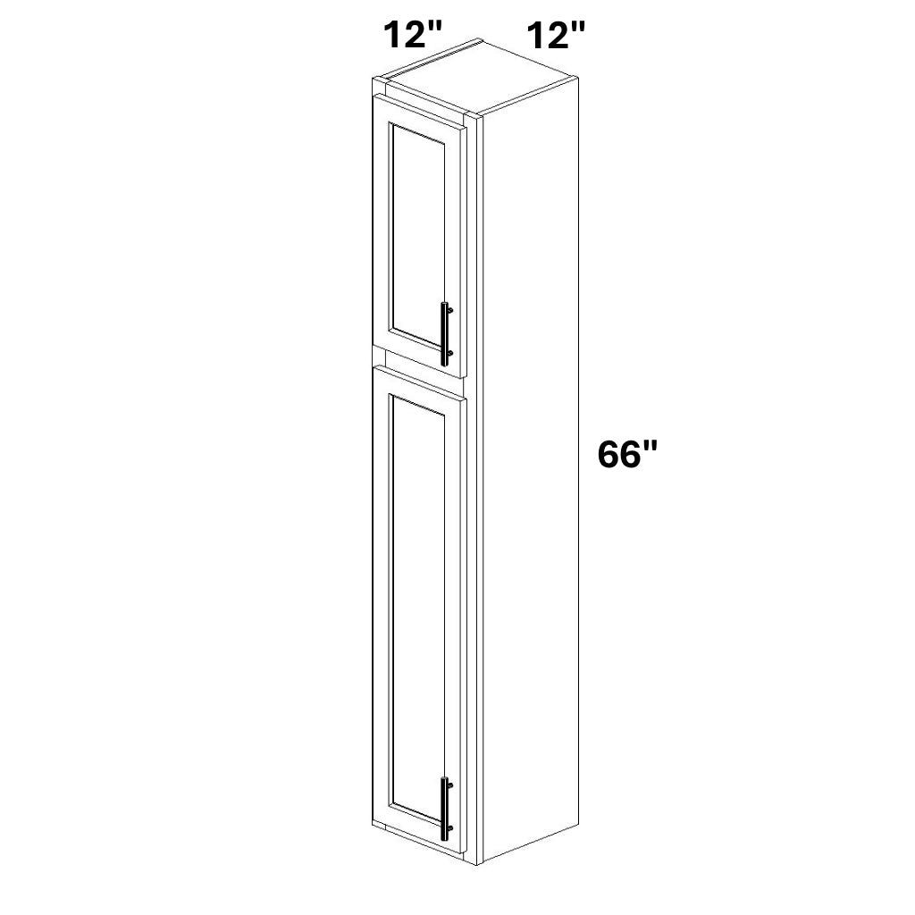 Single Door 24 over 42 Stacked Wall Cabinet