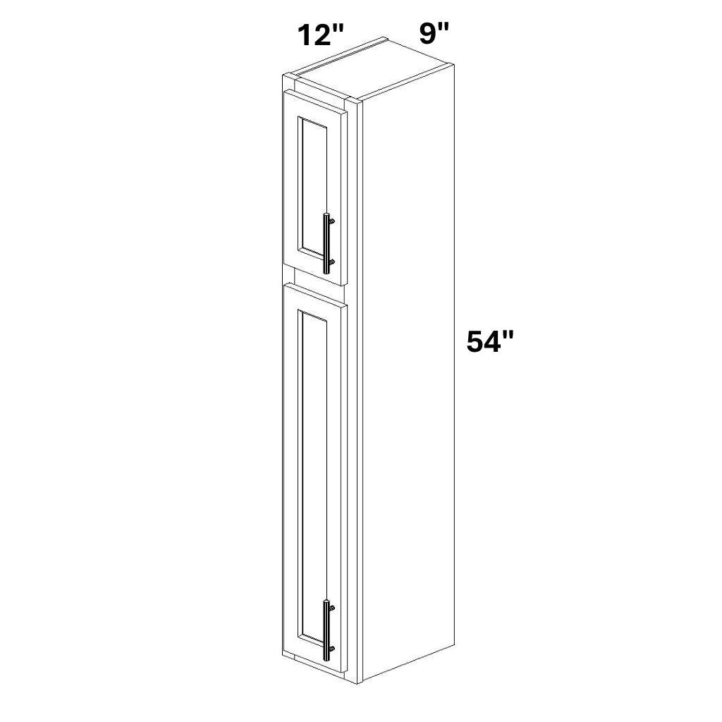 Single Door 18 over 36 Stacked Wall Cabinet