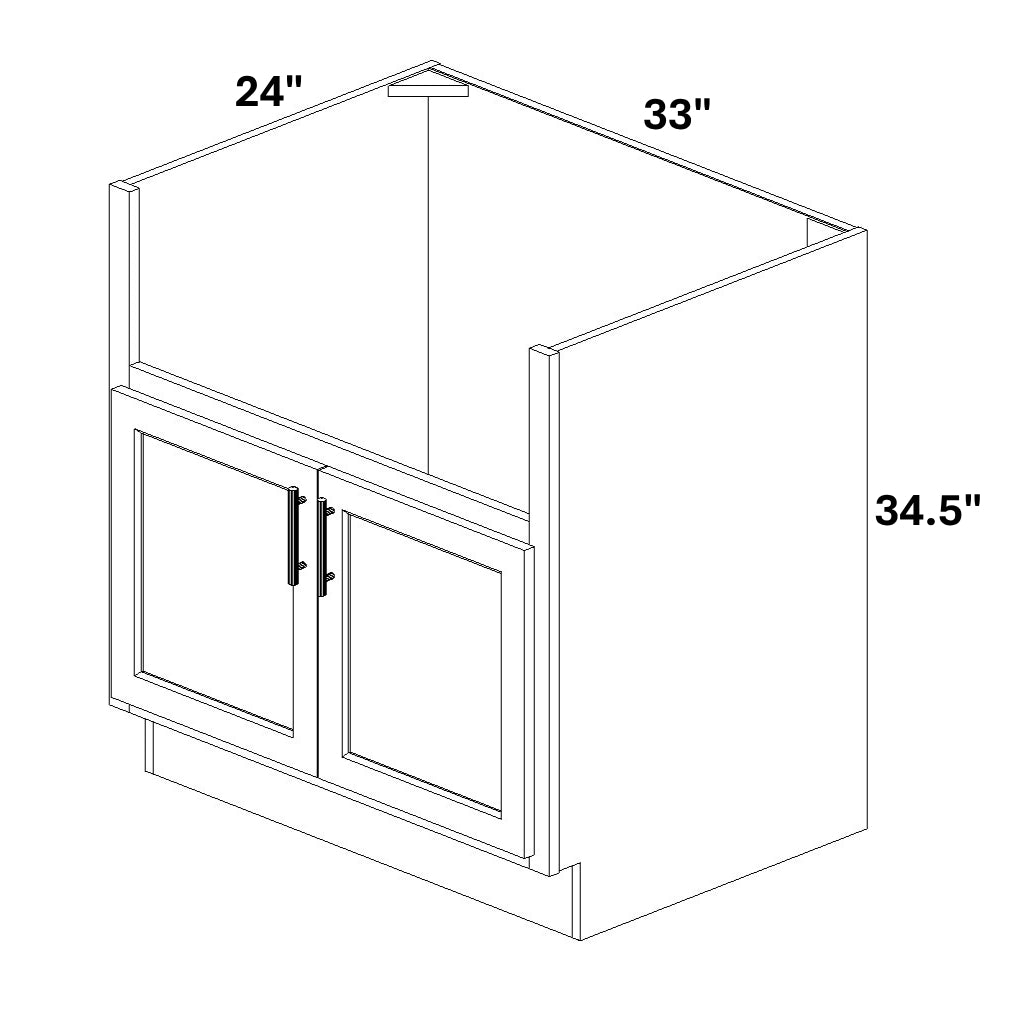 Apron Front Sink Base - 30x10 Cutout for Apron Sink