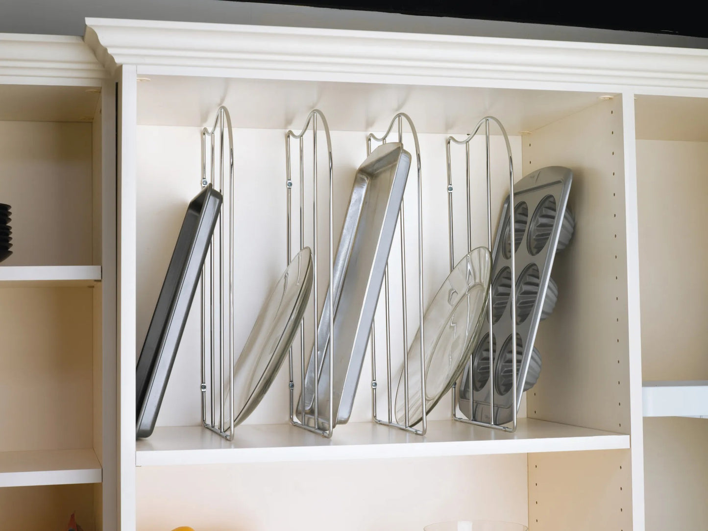 18" Polished Chrome Metal Wire Tray Divider - price per divider
