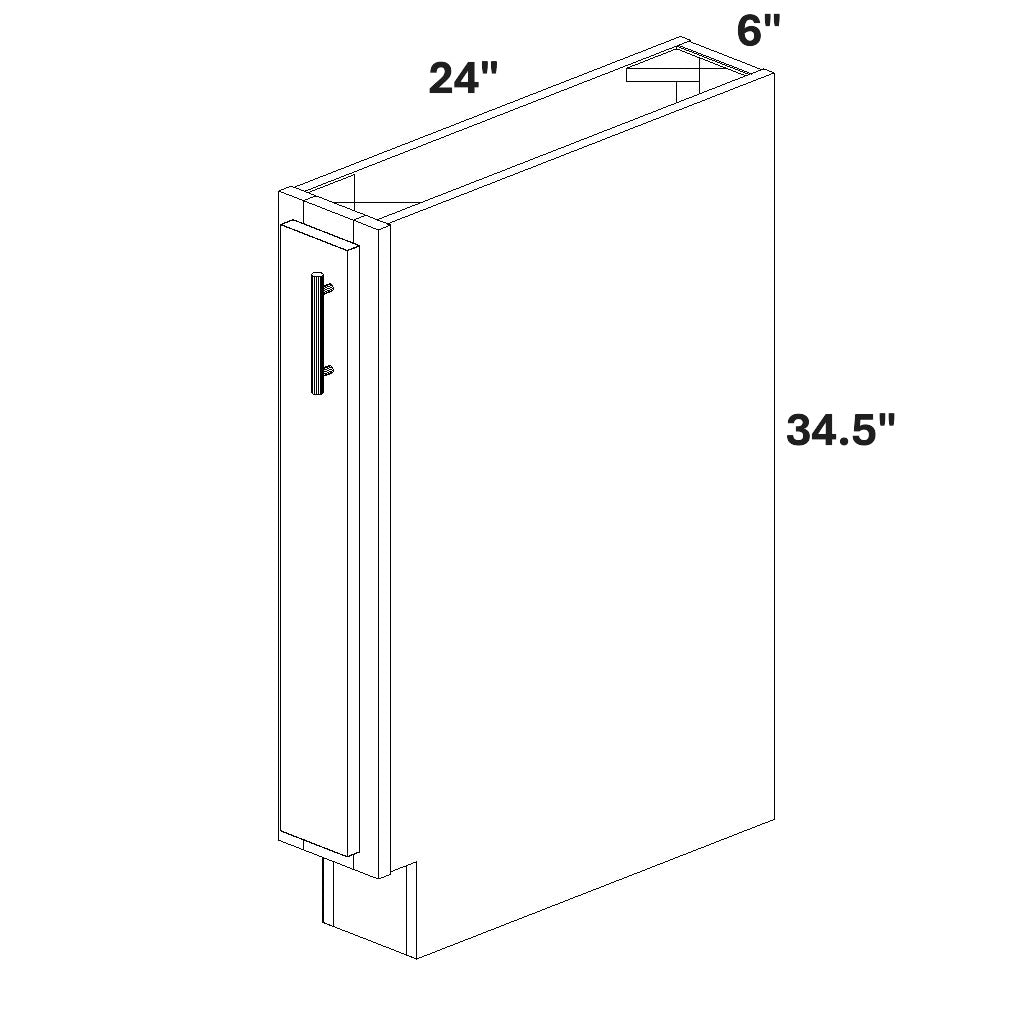 Base Single Full Height Door Slab (No Shelf)