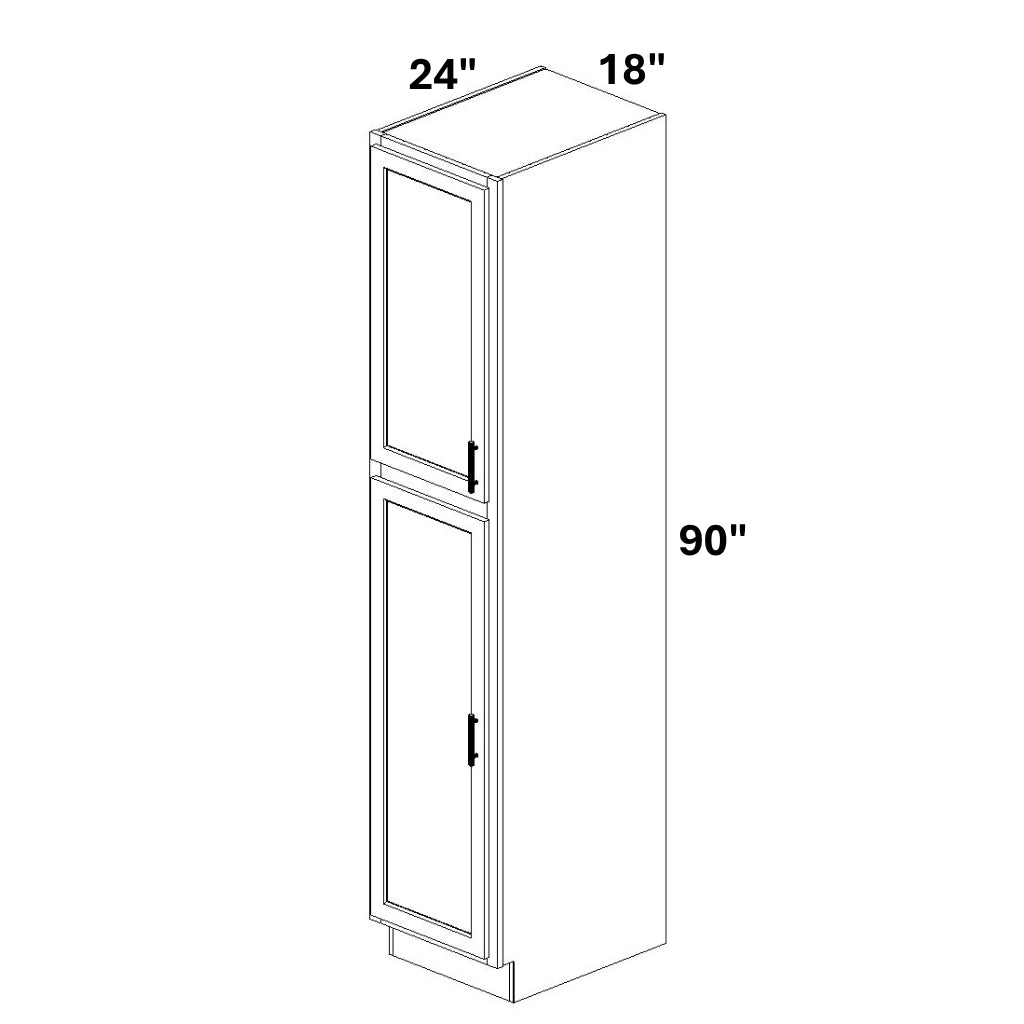 Pantry Cabinet Single Door Top and Bottom
