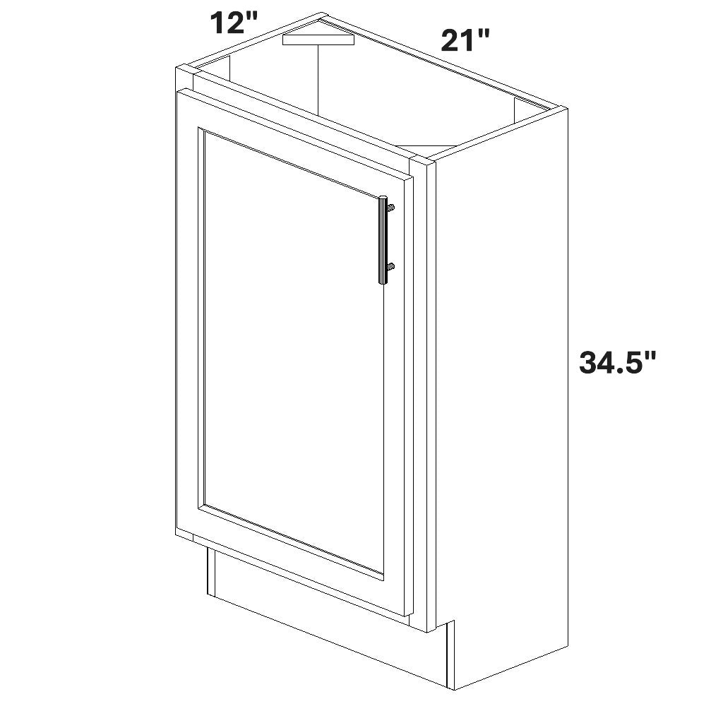 Base Single Full Height Door 12 Deep
