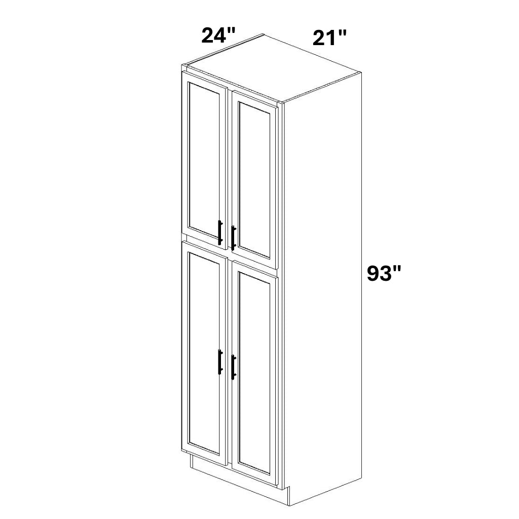 Pantry Cabinet Single Door Top and Bottom