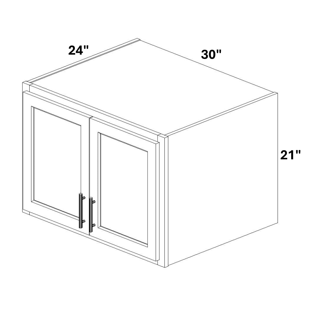 2 Door Wall Bridge Cabinet 24" Deep