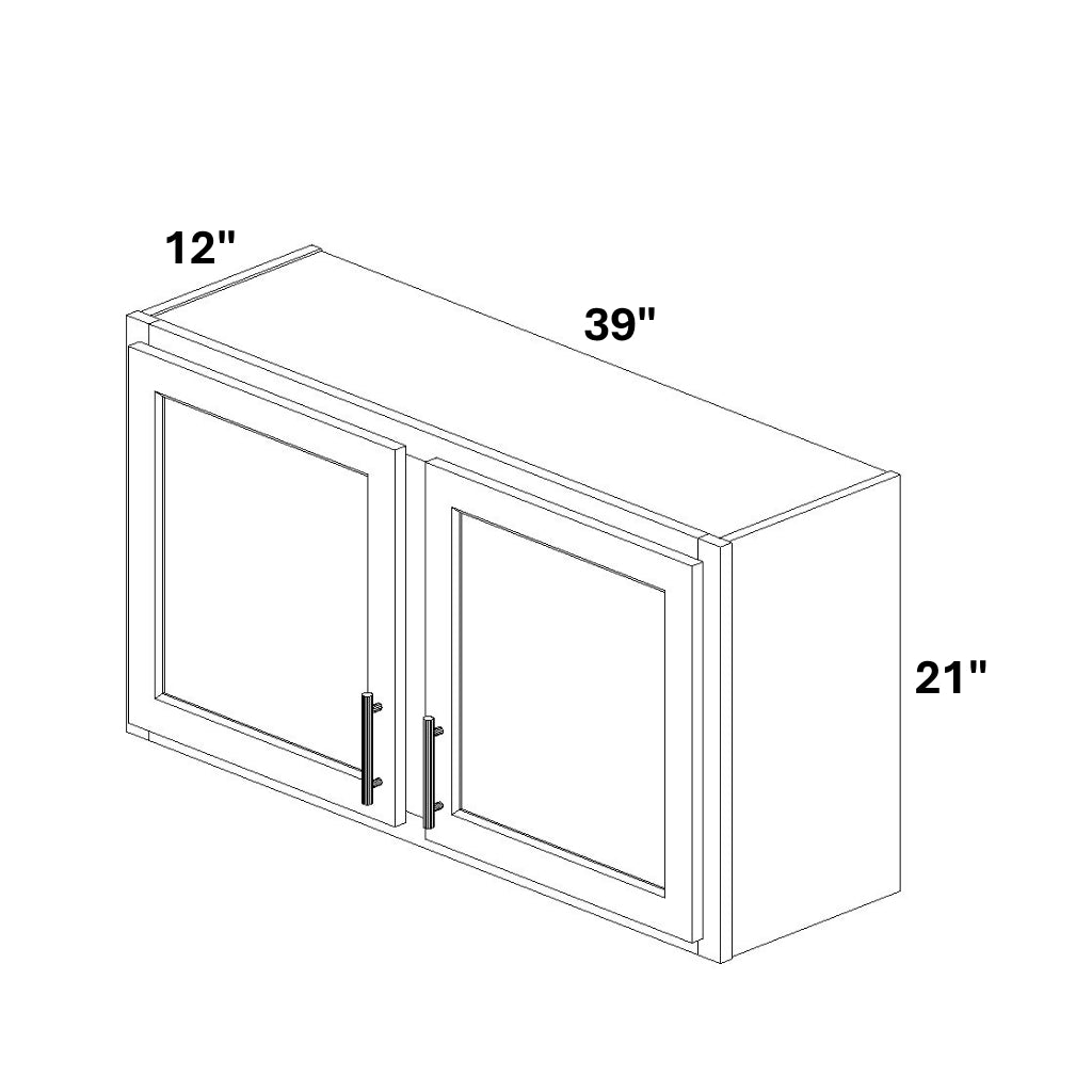 2 Door Wall Bridge Cabinet w/ Stile