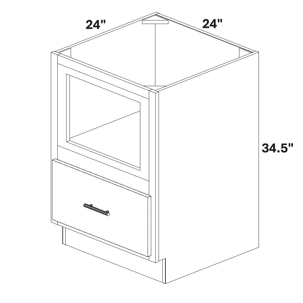 Microwave Base w/ Single Bottom Drawer