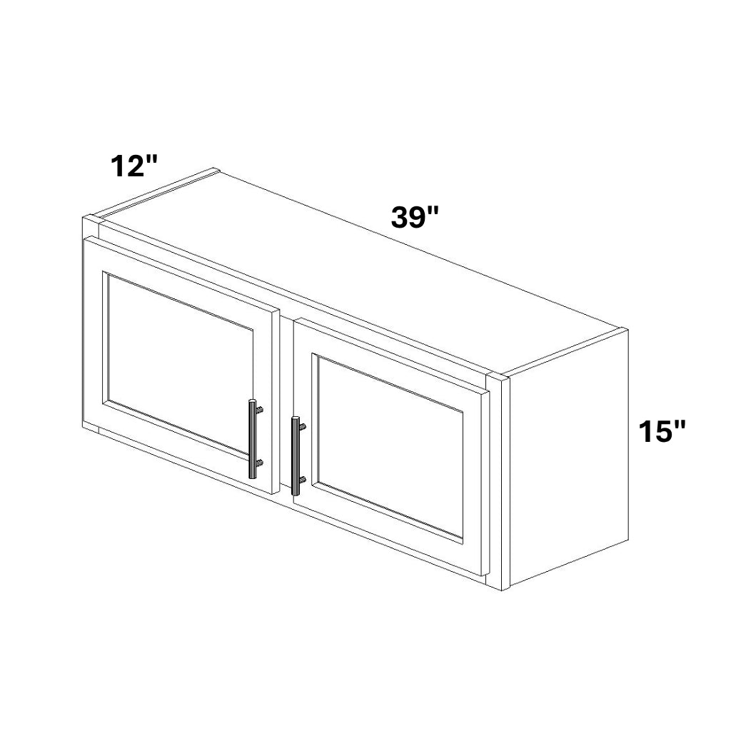 2 Door Wall Bridge Cabinet w/ Stile