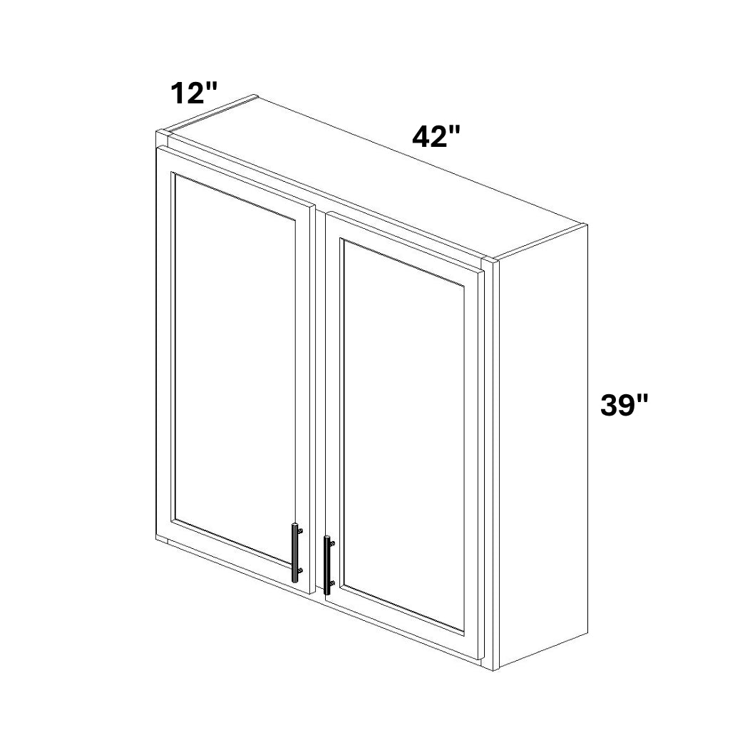 2 Door Wall Cabinet w/ Stile