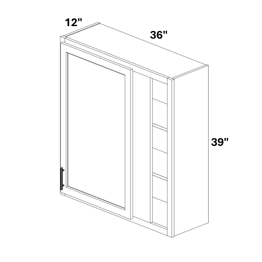 Wall Blind - Actual 36" (Min 37" Max 40.5") / 1 Door