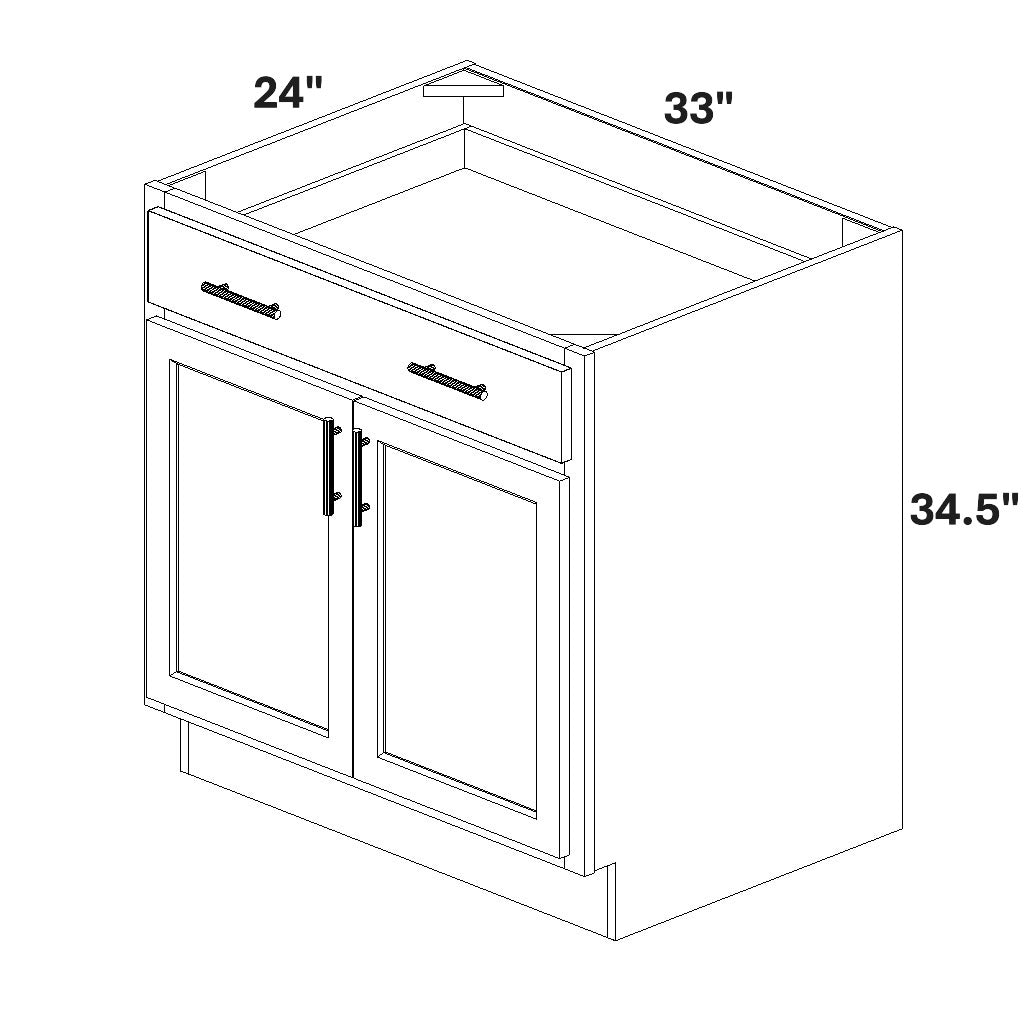 Base 2 Butt Doors / 1 Drawer