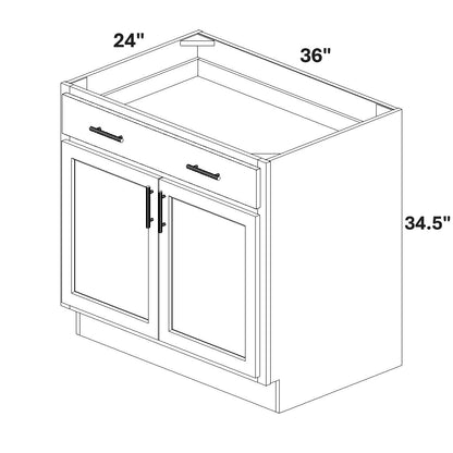 Base 2 Butt Doors / 1 Drawers