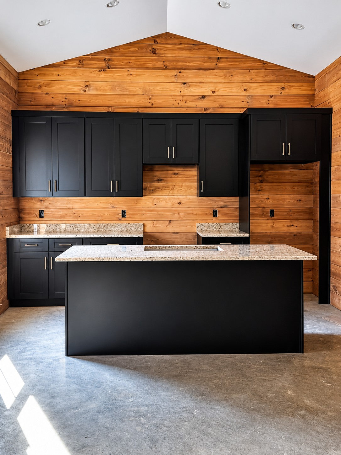 Black Shaker Kitchen Cabinets Large Island Cabinet Warehouse