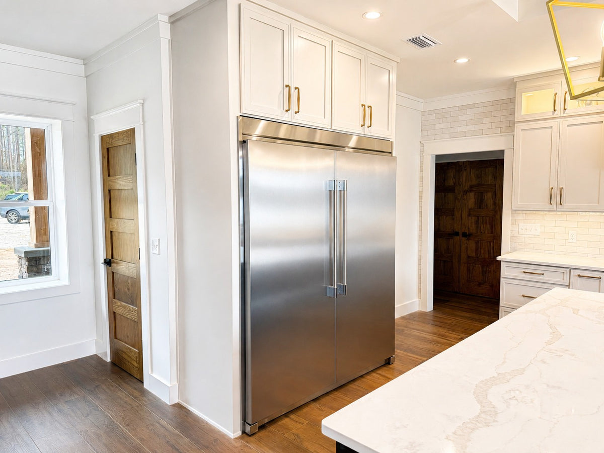 Custom Kitchen Cabinets Built In Refrigerator Surround Cabinet Warehouse