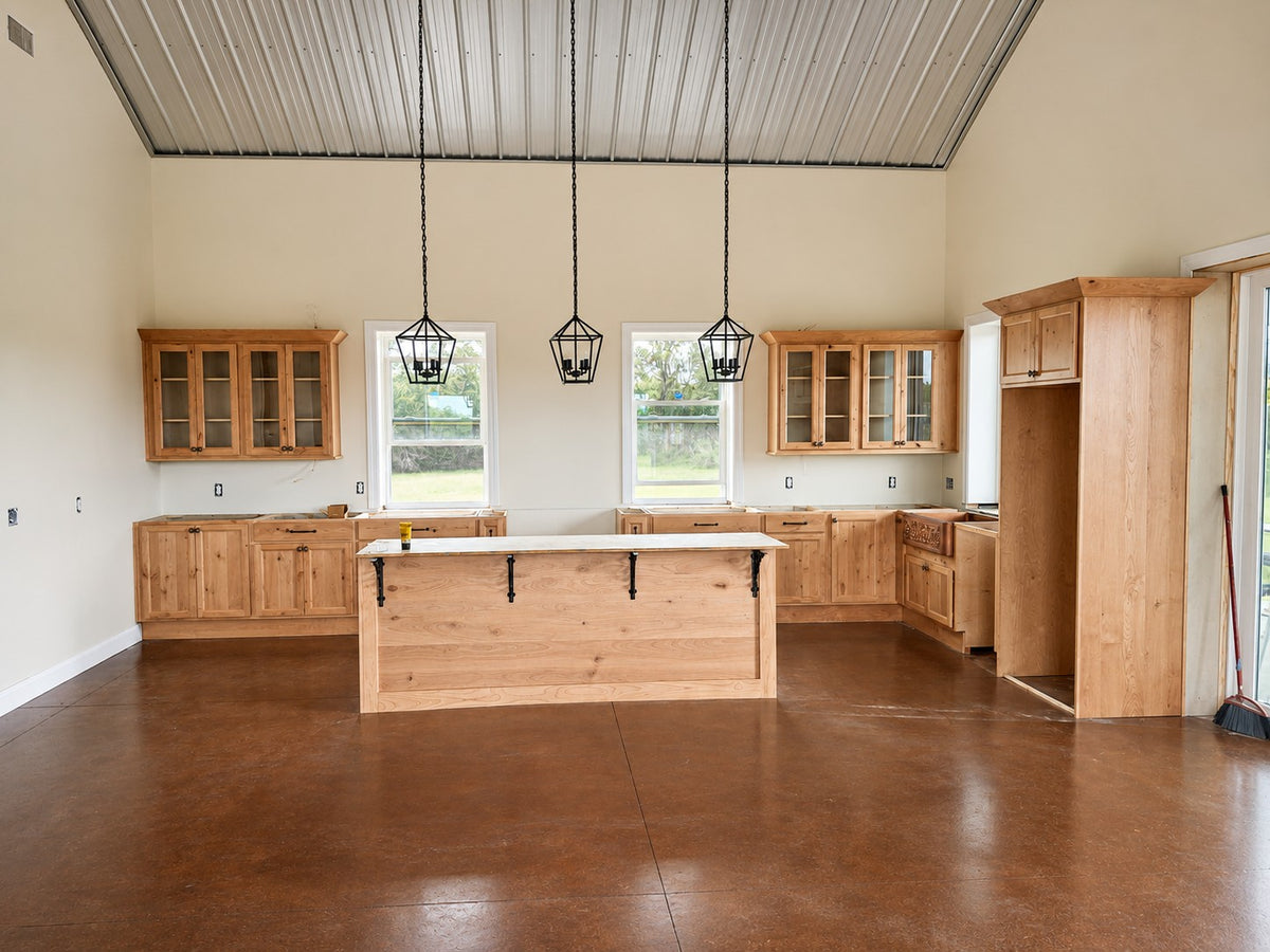 Custom Rustic Alder Glass Upper Cabinets Cabinet Warehouse