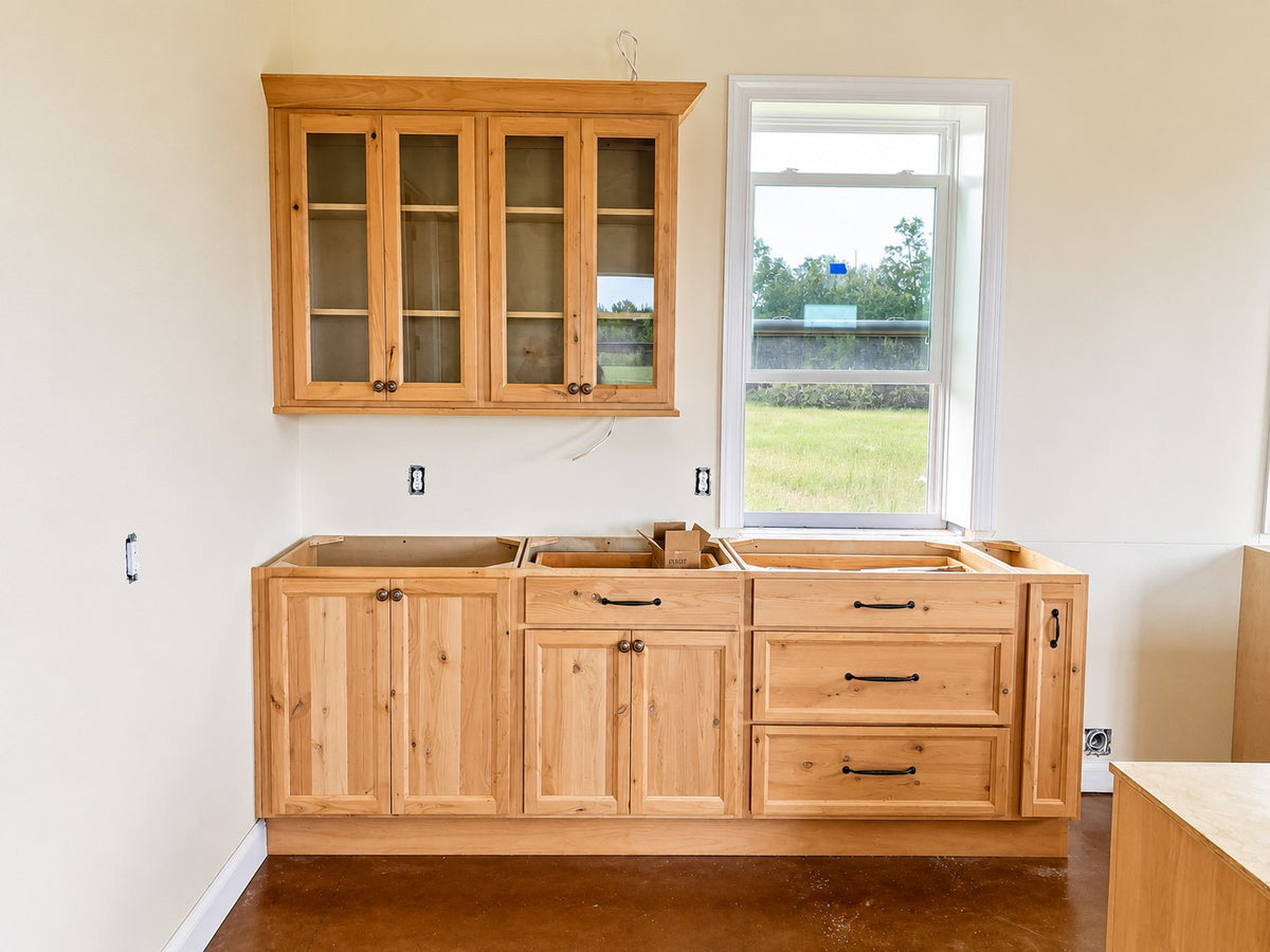 Custom Rustic Alder Kitchen Cabinets Cabinet Warehouse