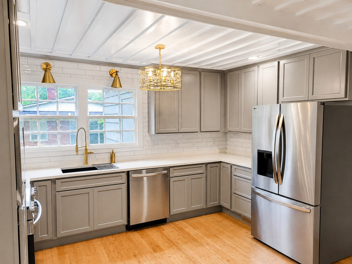 Stock Gray Shaker Kitchen Cabinets Cabinet Warehouse 02