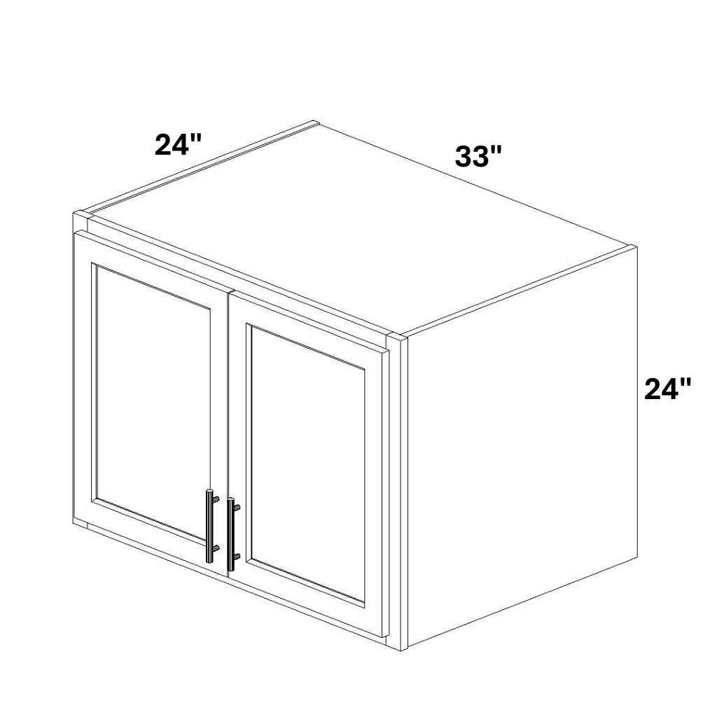 2 Door Wall Bridge Cabinet 24" Deep