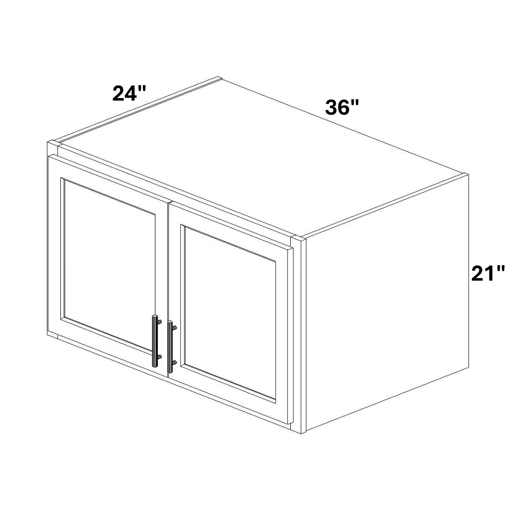 2 Door Wall Bridge Cabinet 24" Deep