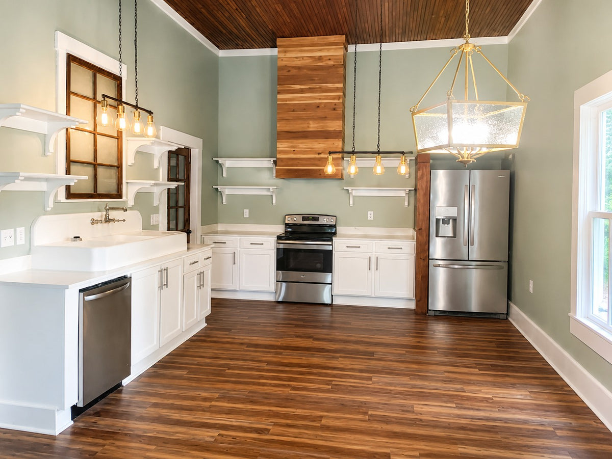 White Custom Shaker Farmhouse Kitchen Cabinet Warehouse