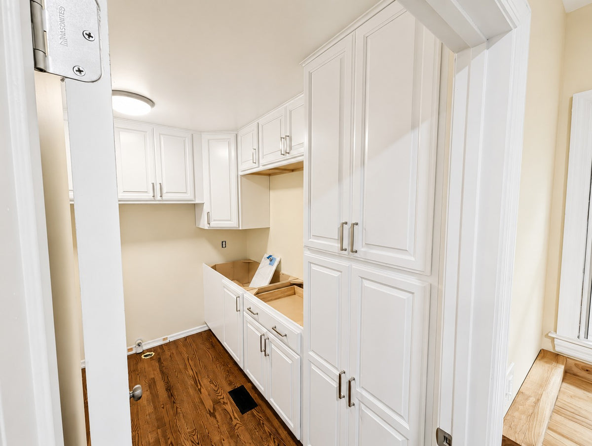 White Raised Panel Custom Cabinets Tall Pantry Storage Cabinet Warehouse