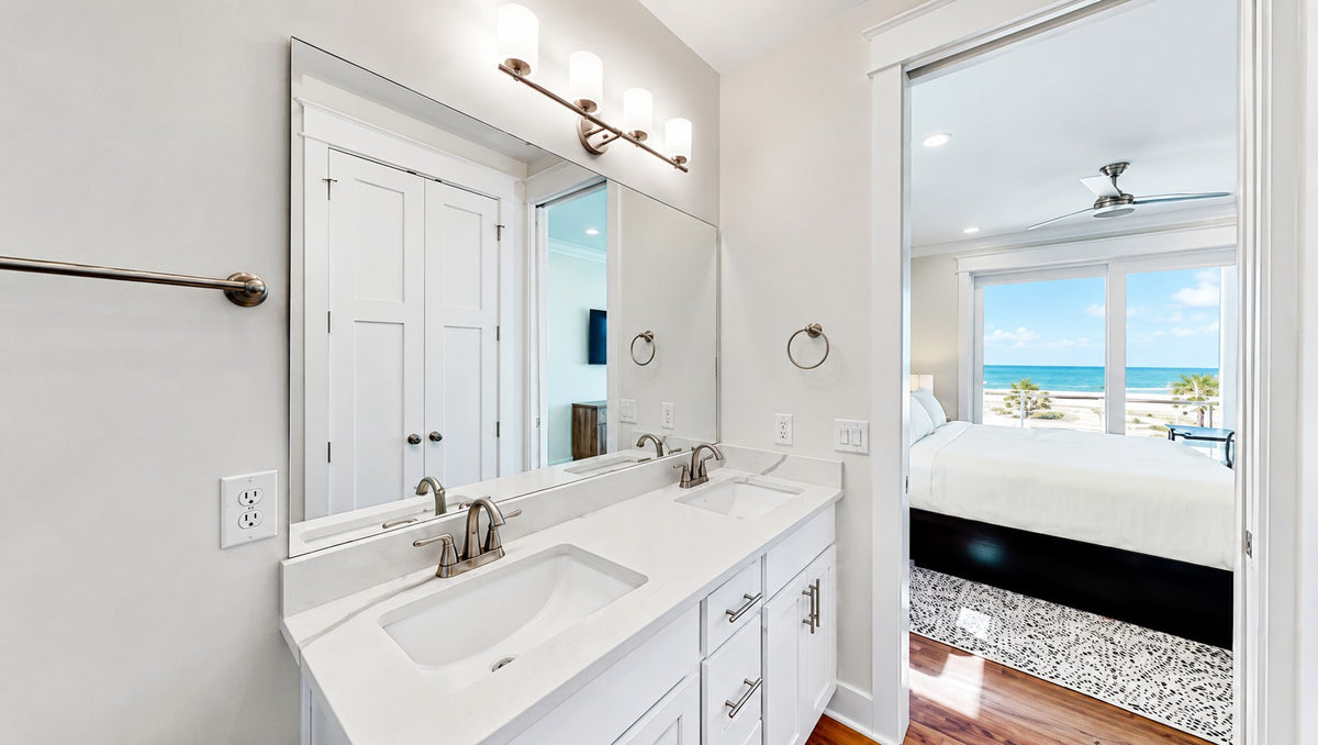 White Shaker Bathroom Double Vanity Cabinet Warehouse