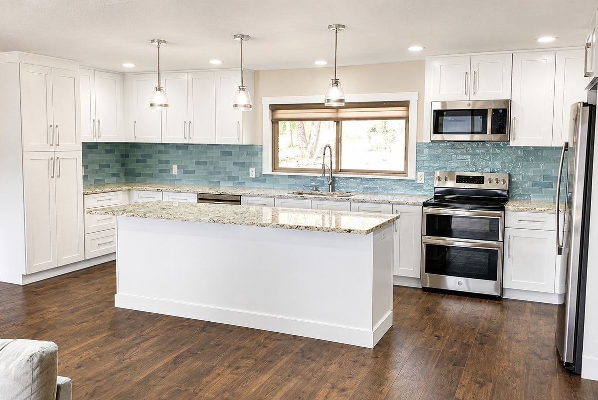 White Shaker Stock Kitchen Cabinets Pantry Island Cabinet Warehouse