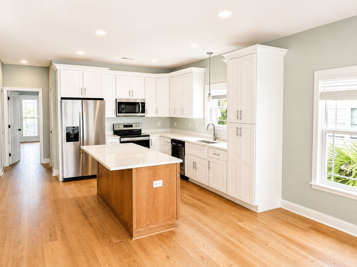 White Shaker Stock Kitchen Cabinets Wood Island Tall Pantry Cabinet Warehouse