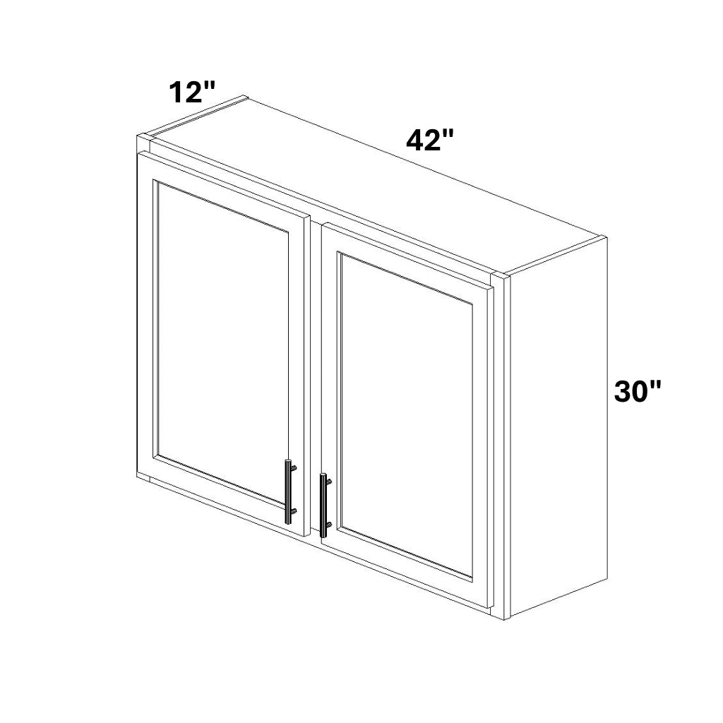 2 Door Wall Cabinet w/ Stile