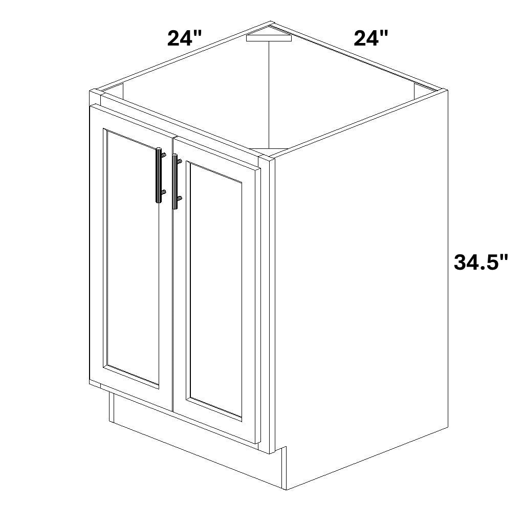Base 2 Full Height Butt Doors
