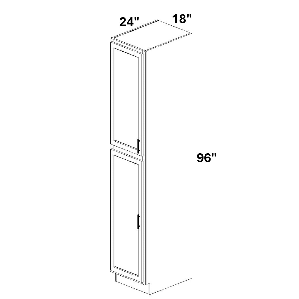 Pantry Cabinet Single Door Top and Bottom