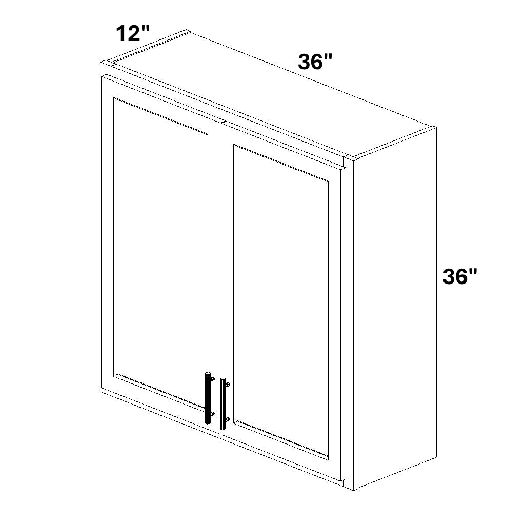 2 Butt Door Wall Cabinet