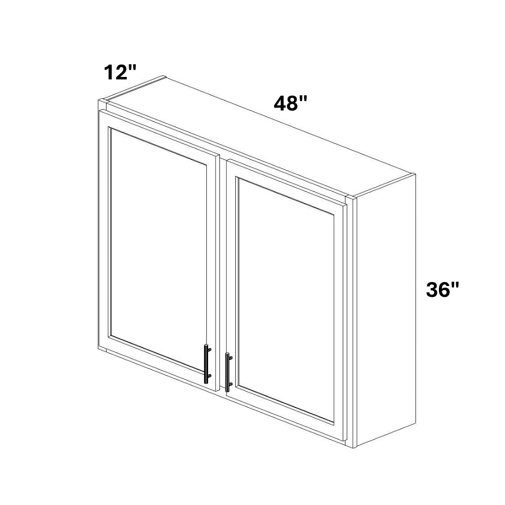 2 Door Wall Cabinet w/ Stile