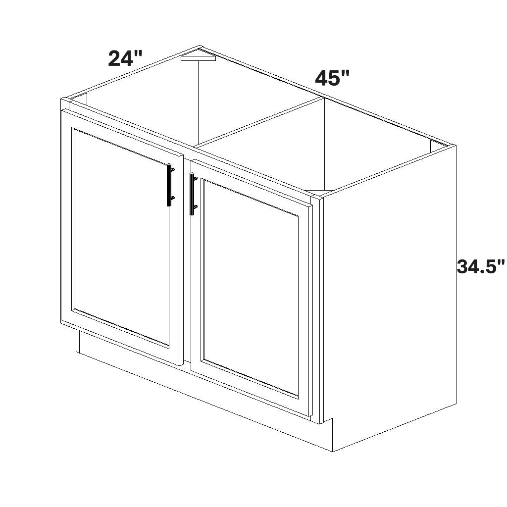 Base 2 Full Height Doors w/ Stile
