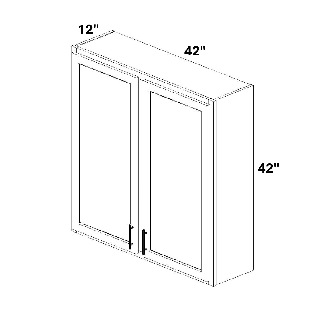 2 Door Wall Cabinet w/ Stile