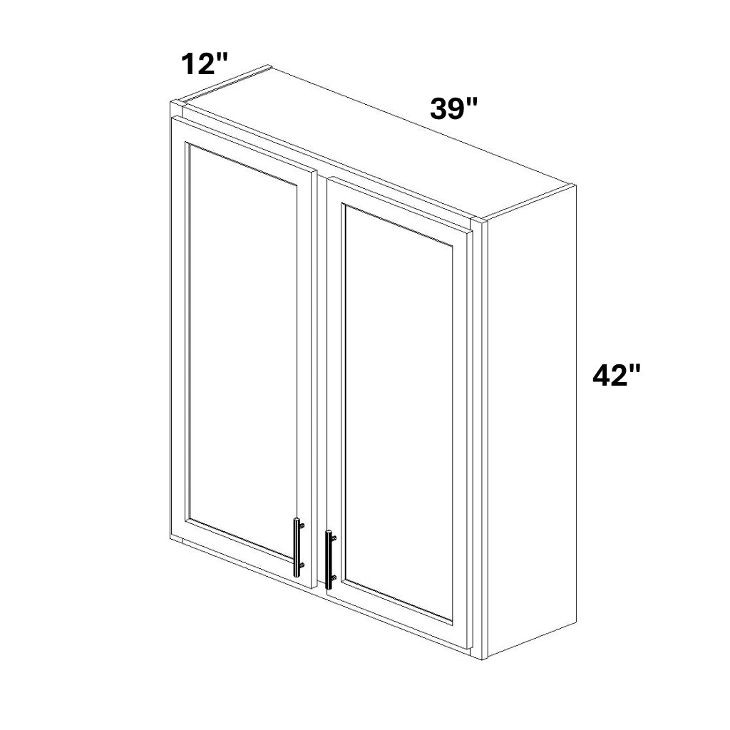 2 Door Wall Cabinet w/ Stile