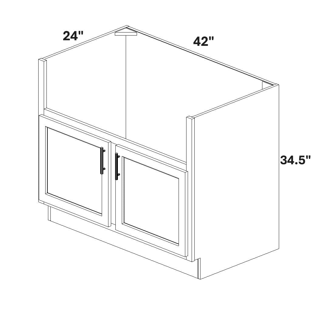 Apron Front Sink Base - 39x10 Cutout for Apron Sink