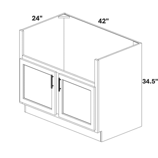 Apron Front Sink Base - 39x10 Cutout for Apron Sink