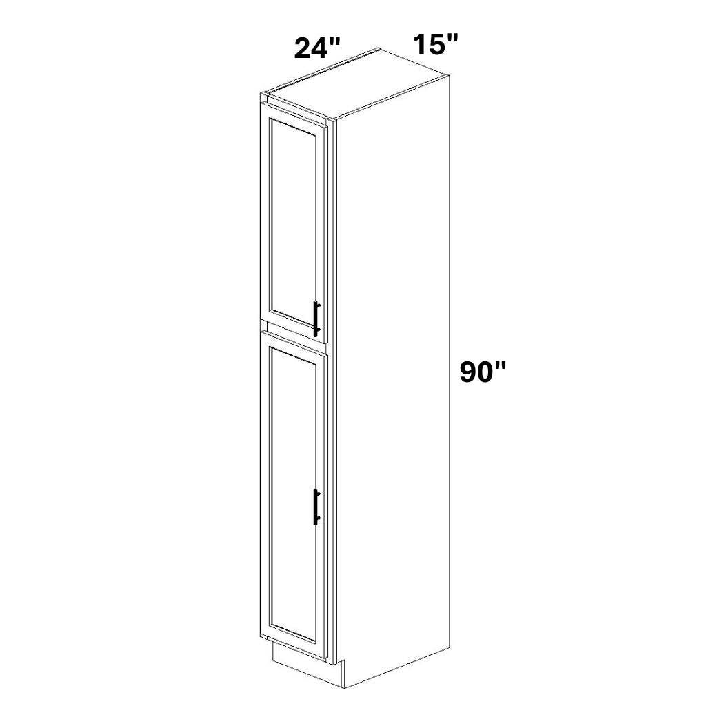 Pantry Cabinet Single Door Top and Bottom