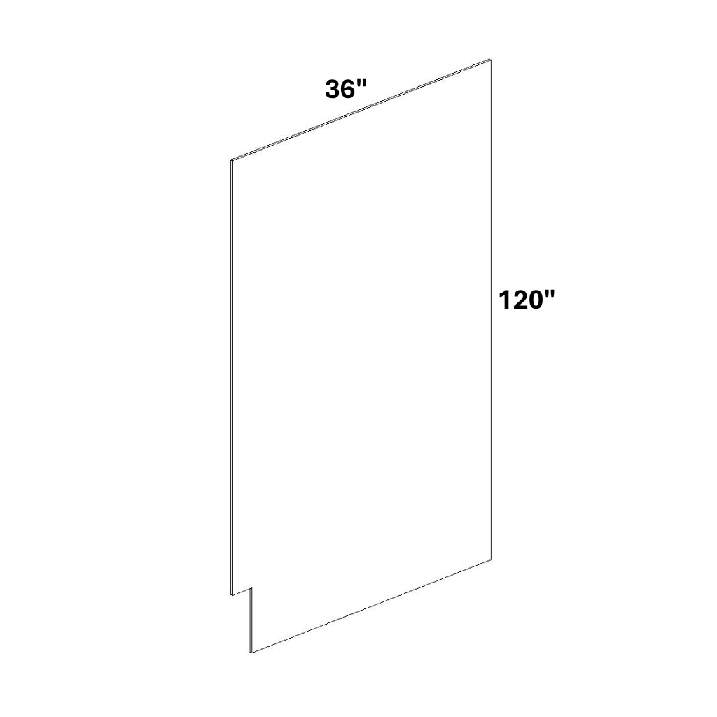MDF end panel 36x120 (Left)