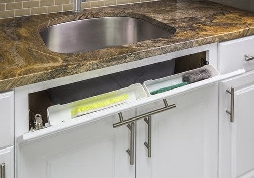 Tiltout Trays for Double Sink
