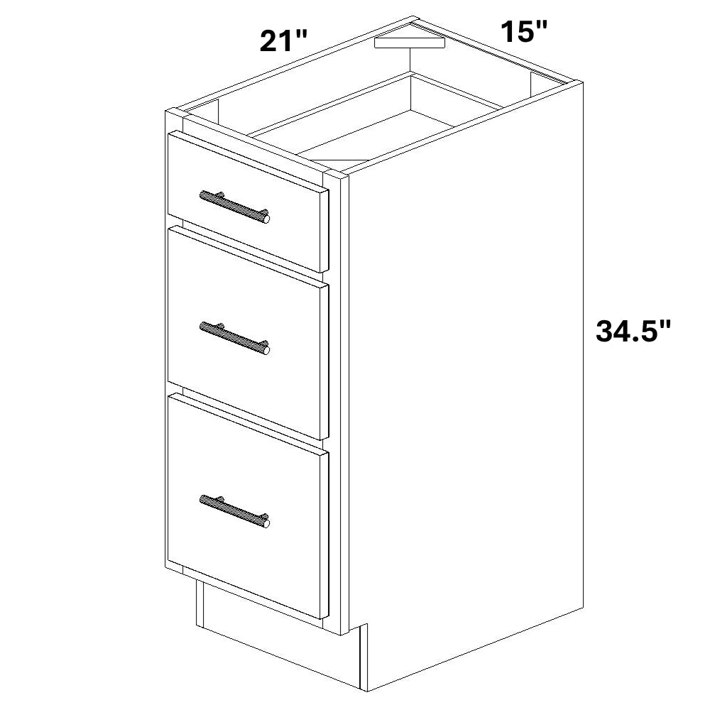 3 Drawer Vanity Base