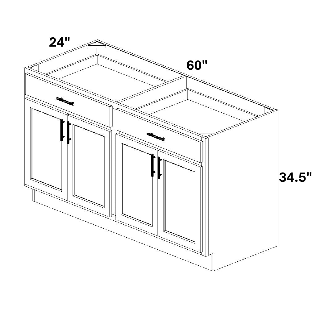 Base 4 Doors / 2 Drawers