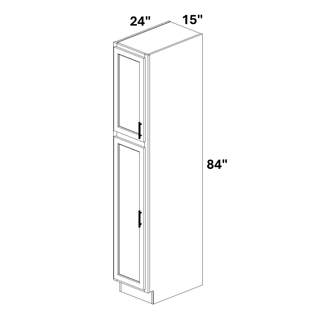 Pantry Cabinet Single Door Top and Bottom