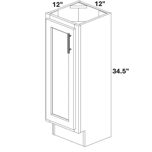 Base Single Full Height Door 12 Deep